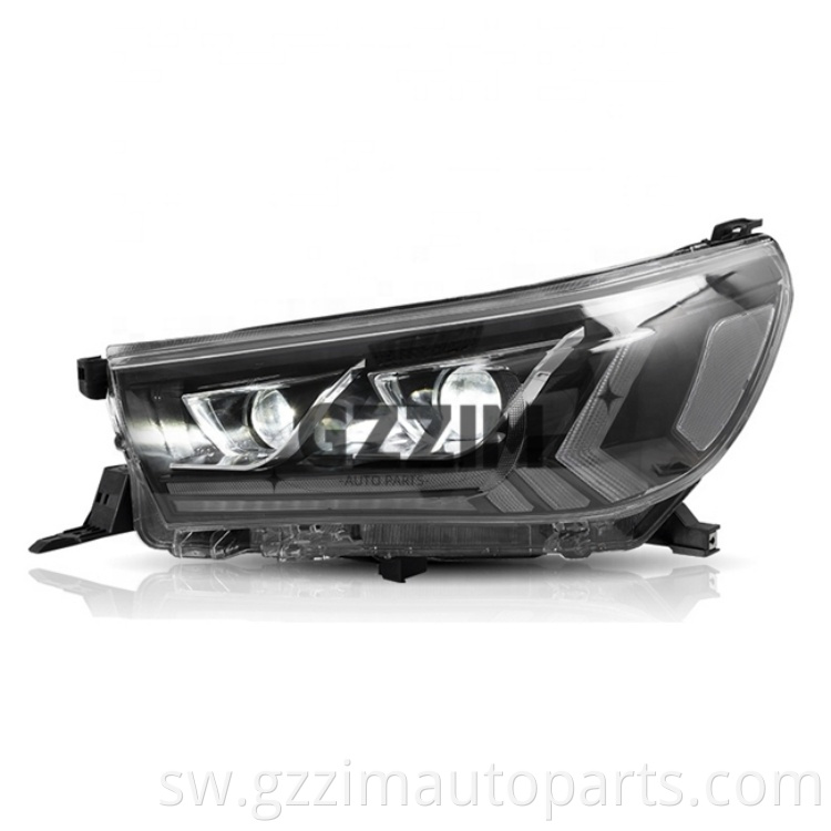 Sehemu za Auto ABS Plastiki LED Front Light sehemu za kichwa kwa Hilux 2015-2019